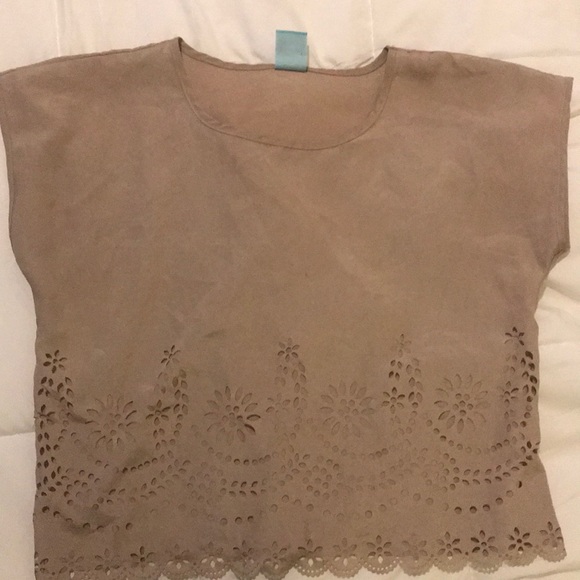 Beige crop top: size M - Picture 1 of 2